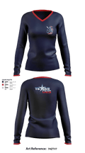 Texas Titans Youth Football 17189264 Women's Long Sleeve V-neck Shirt - 1