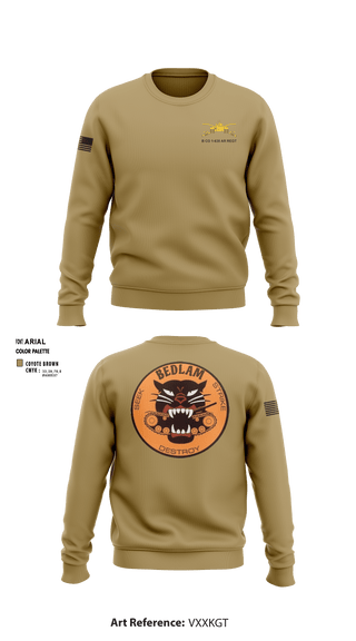 Crew Neck Sweatshirt, HHC 1-635TH AR, National Guard, Teamtime, Team time, sublimation, custom sports apparel, team uniforms, spirit wear, spiritwear, sports uniforms, custom shirts, team store, custom team store, fundraiser sports, apparel fundraiser