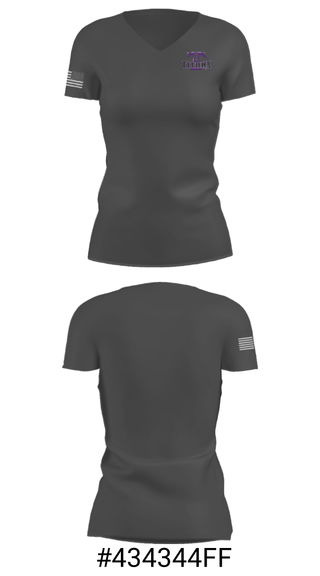 Women's Short Sleeve Vneck Shirt, South Central Calhoun High School Golf, Golf, Teamtime, Team time, sublimation, custom sports apparel, team uniforms, spirit wear, spiritwear, sports uniforms, custom shirts, team store, custom team store, fundraiser sports, apparel fundraiser