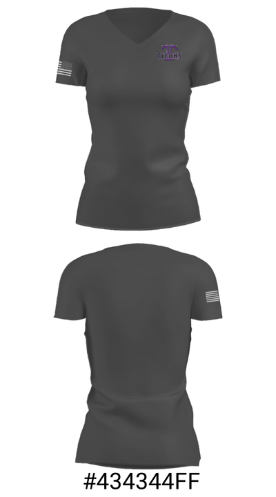 South Central Calhoun High School Golf 46544103 Women's Short Sleeve V-neck Shirt - 16