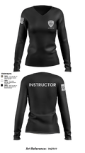 Richmond Police Instructors 34175667 Women's Long Sleeve V-neck Shirt - 9