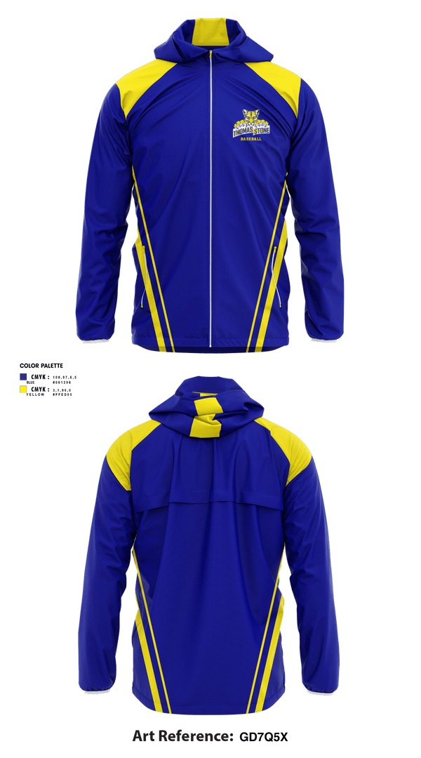 Windbreaker, THOMAS STONE COUGARS Baseball, Baseball, Teamtime, Team time, sublimation, custom sports apparel, team uniforms, spirit wear, spiritwear, sports uniforms, custom shirts, team store, custom team store, fundraiser sports, apparel fundraiser