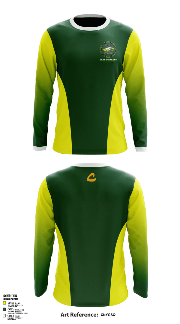 Long Sleeve Performance Shirt, Clay High School Bowling, Bowling, Teamtime, Team time, sublimation, custom sports apparel, team uniforms, spirit wear, spiritwear, sports uniforms, custom shirts, team store, custom team store, fundraiser sports, apparel fundraiser