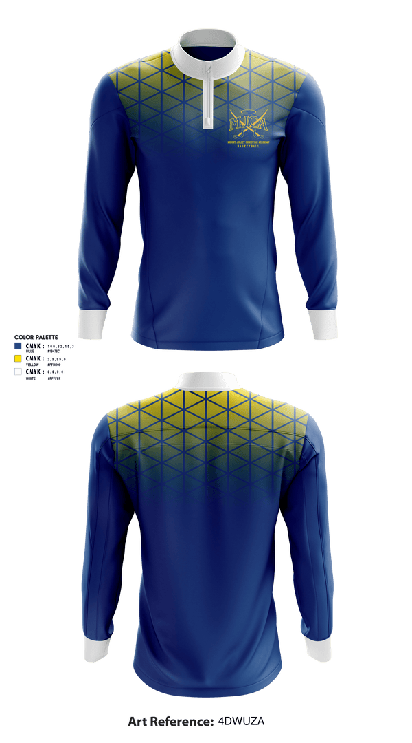 Quarter Zip Jacket, Mount Juliet Christian Academy High School Basketball, Men's Basketball, Teamtime, Team time, sublimation, custom sports apparel, team uniforms, spirit wear, spiritwear, sports uniforms, custom shirts, team store, custom team store, fundraiser sports, apparel fundraiser