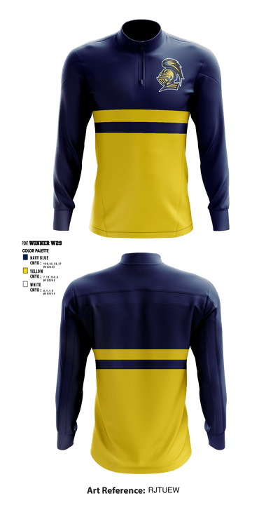 Lisbon Central High School Cheer 39151888 Quarter Zip Jacket - 1