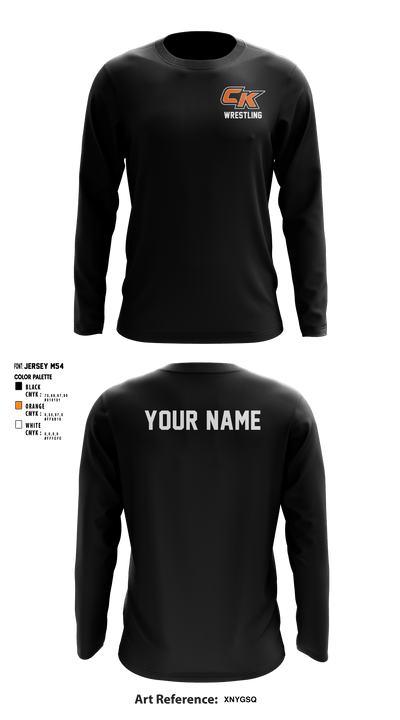 CK Wrestling 95145120 Long Sleeve Performance Shirt - 2