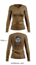 412 SFS 97396603 Women's Long Sleeve V-neck Shirt - 1