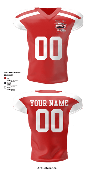 Football Jersey, Copperas Chiefs, Football, Teamtime, Team time, sublimation, custom sports apparel, team uniforms, spirit wear, spiritwear, sports uniforms, custom shirts, team store, custom team store, fundraiser sports, apparel fundraiser