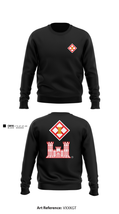 344th CEC 63677507 Crew Neck Sweatshirt - 1