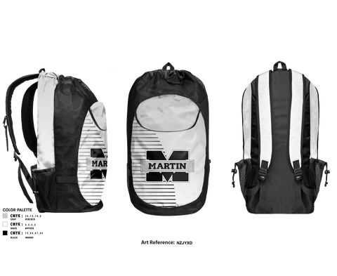 Gear Bag, Martin County High School Women's Basketball, Women's Basketball, Teamtime, Team time, sublimation, custom sports apparel, team uniforms, spirit wear, spiritwear, sports uniforms, custom shirts, team store, custom team store, fundraiser sports, apparel fundraiser