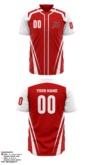 Two Button Baseball Jersey, Neenah Baseball, Baseball, Teamtime, Team time, sublimation, custom sports apparel, team uniforms, spirit wear, spiritwear, sports uniforms, custom shirts, team store, custom team store, fundraiser sports, apparel fundraiser