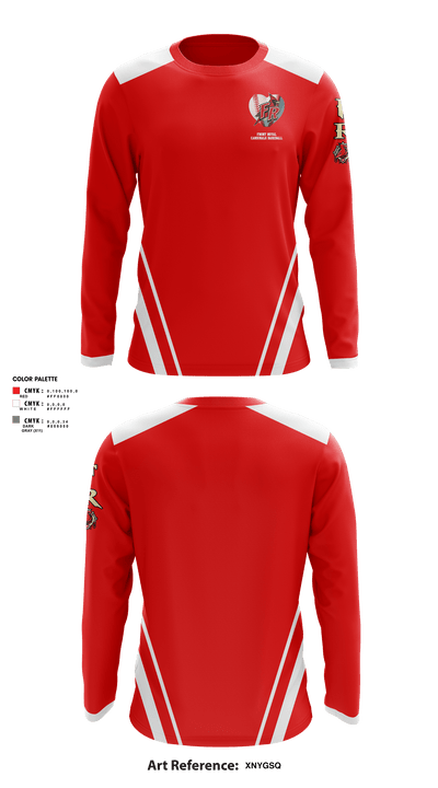 Front Royal Cardinals Baseball 91934086 Long Sleeve Performance Shirt - 2