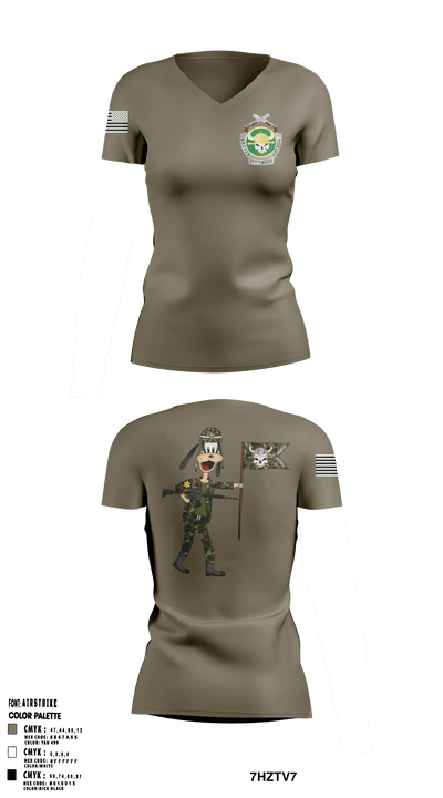 HQ/977 MP Company 16106573 Women's Short Sleeve V-neck Shirt - 2