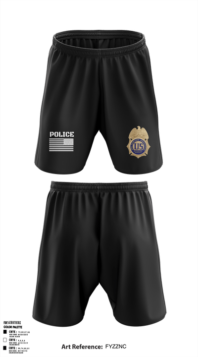 DEA Enforcement Group 46 13099367 Athletic Shorts With Pockets - 53