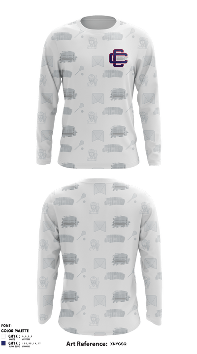 Central Catholic High School Lacrosse 83752961 Long Sleeve Shooting Shirt - 1