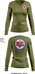 164th EN BN 3856732 Women's Long Sleeve V-neck Shirt - 2