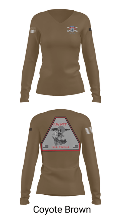 3-71 Cav 93669084 Women's Long Sleeve V-neck Shirt - 37