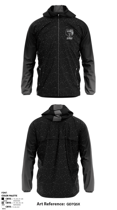 Bearden Junior High School 6842926 Windbreaker - 3