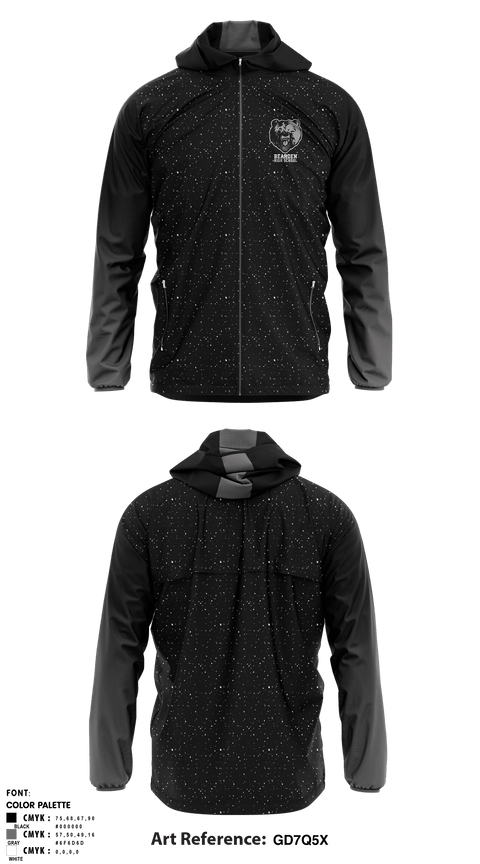 Windbreaker, Bearden Junior High School, Spirit Store, Teamtime, Team time, sublimation, custom sports apparel, team uniforms, spirit wear, spiritwear, sports uniforms, custom shirts, team store, custom team store, fundraiser sports, apparel fundraiser