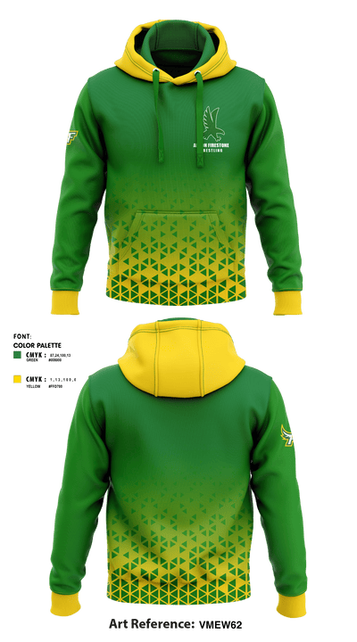 Akron Firestone High School Wresling 83241216 Hoodie - 1