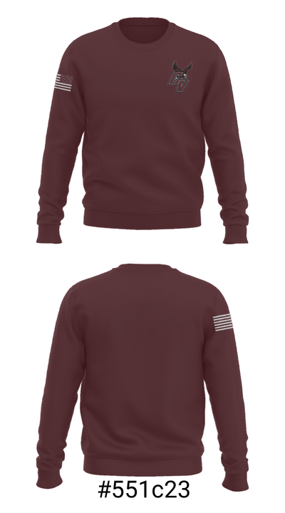 Chattanooga Valley Middle School Basketball 24741266 Crew Neck Sweatshirt - 16