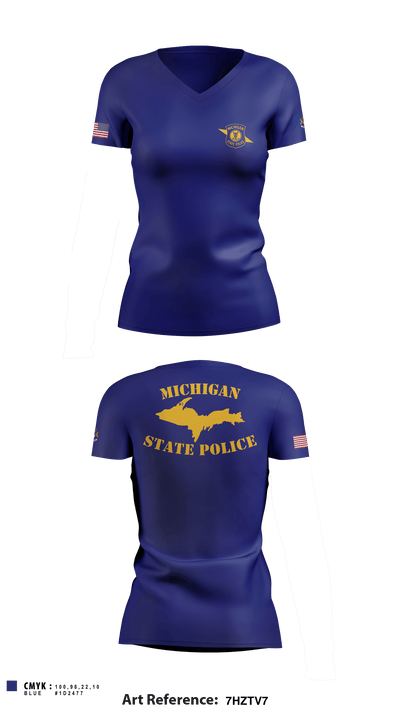 Calumet Post 87 18423846 Women's Short Sleeve V-neck Shirt - 1