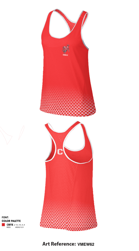 Women's Track Singlet, Coquille Senior High School Track, Track & Field, Teamtime, Team time, sublimation, custom sports apparel, team uniforms, spirit wear, spiritwear, sports uniforms, custom shirts, team store, custom team store, fundraiser sports, apparel fundraiser