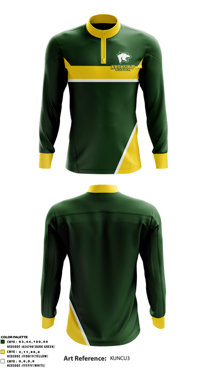 Arthur P Schalick High School 52751489 Quarter Zip Jacket - 1