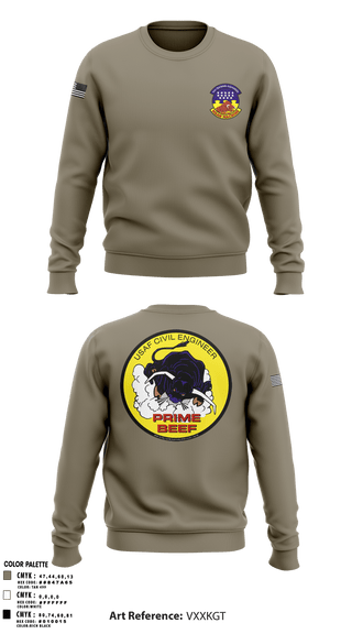Crew Neck Sweatshirt, 366 TRS, Air Force, Teamtime, Team time, sublimation, custom sports apparel, team uniforms, spirit wear, spiritwear, sports uniforms, custom shirts, team store, custom team store, fundraiser sports, apparel fundraiser