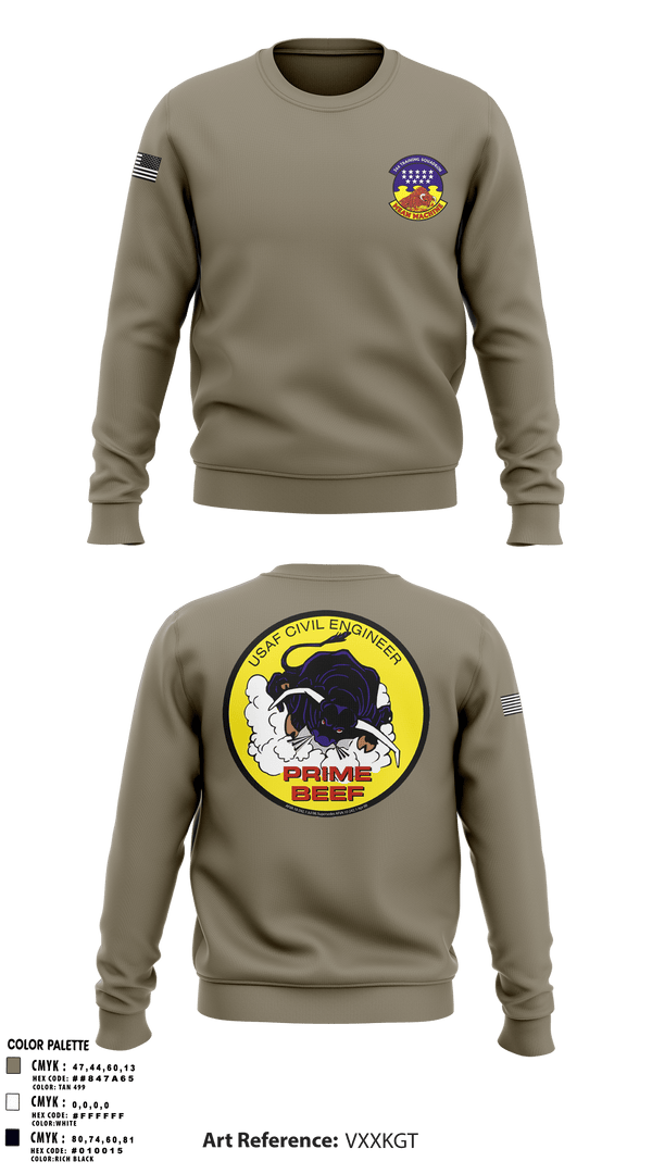 Crew Neck Sweatshirt, 366 TRS, Air Force, Teamtime, Team time, sublimation, custom sports apparel, team uniforms, spirit wear, spiritwear, sports uniforms, custom shirts, team store, custom team store, fundraiser sports, apparel fundraiser
