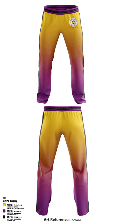Amador Valley High School Wrestling 80332798 Sweatpants - 1