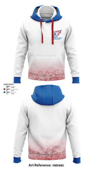 Hoodie, North Asheboro Middle School Basketball, Men's Basketball, Teamtime, Team time, sublimation, custom sports apparel, team uniforms, spirit wear, spiritwear, sports uniforms, custom shirts, team store, custom team store, fundraiser sports, apparel fundraiser