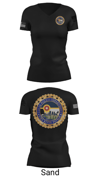 Women's Short Sleeve Vneck Shirt, , Police, Teamtime, Team time, sublimation, custom sports apparel, team uniforms, spirit wear, spiritwear, sports uniforms, custom shirts, team store, custom team store, fundraiser sports, apparel fundraiser