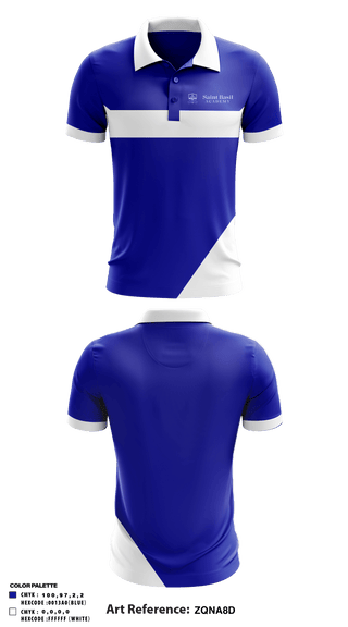 Short Sleeve Performance Polo, St Basil Academy Of Classical Studies, Spirit Store, Teamtime, Team time, sublimation, custom sports apparel, team uniforms, spirit wear, spiritwear, sports uniforms, custom shirts, team store, custom team store, fundraiser sports, apparel fundraiser