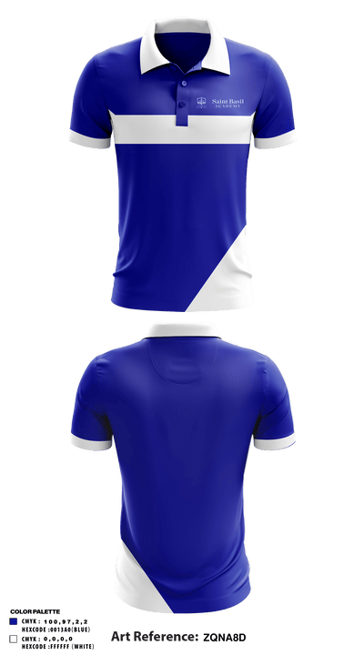 St Basil Academy Of Classical Studies 62494886 Short Sleeve Performance Polo - 1