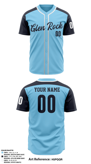 Full Button Baseball Jersey, Glen Rock Panthers 12U, Baseball, Teamtime, Team time, sublimation, custom sports apparel, team uniforms, spirit wear, spiritwear, sports uniforms, custom shirts, team store, custom team store, fundraiser sports, apparel fundraiser