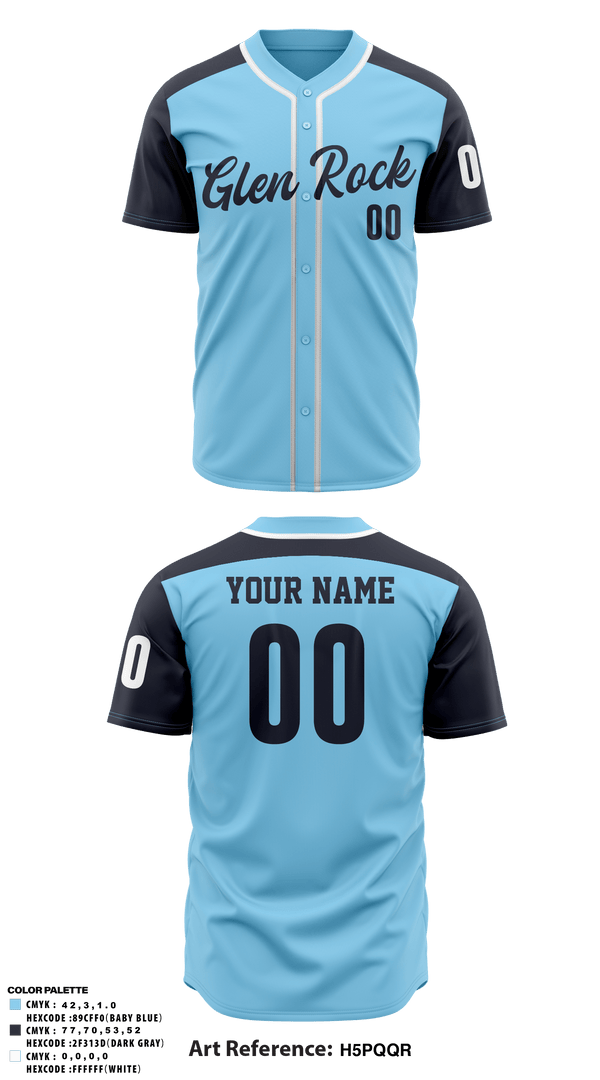 Full Button Baseball Jersey, Glen Rock Panthers 12U, Baseball, Teamtime, Team time, sublimation, custom sports apparel, team uniforms, spirit wear, spiritwear, sports uniforms, custom shirts, team store, custom team store, fundraiser sports, apparel fundraiser