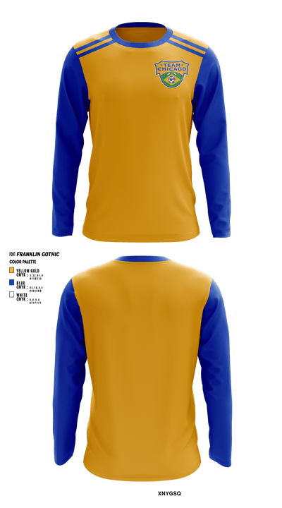 Team Chicago Soccer Club 47278259 Long Sleeve Performance Shirt - 1