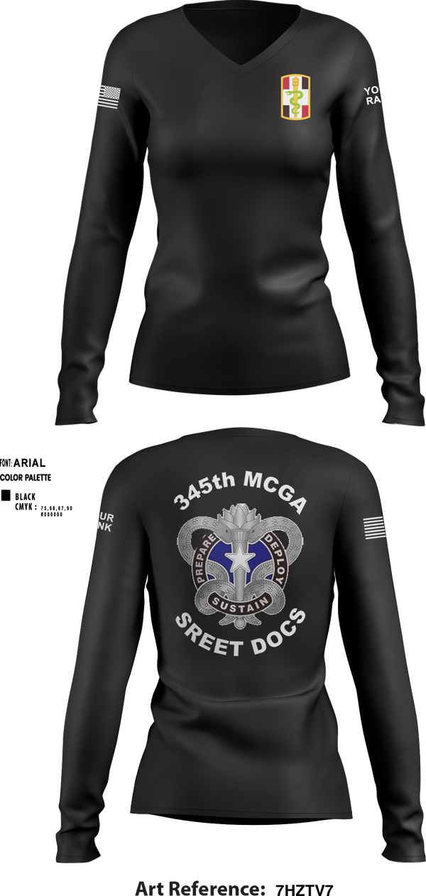 Women's Long Sleeve Vneck Shirt, , Army, Teamtime, Team time, sublimation, custom sports apparel, team uniforms, spirit wear, spiritwear, sports uniforms, custom shirts, team store, custom team store, fundraiser sports, apparel fundraiser