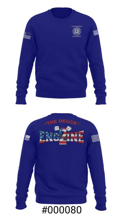 Fayetteville Fire Department Station 2 7594023 Crew Neck Sweatshirt - 7
