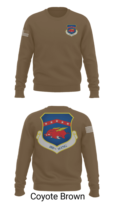 188th wing air national guard 12455702 Crew Neck Sweatshirt - 8