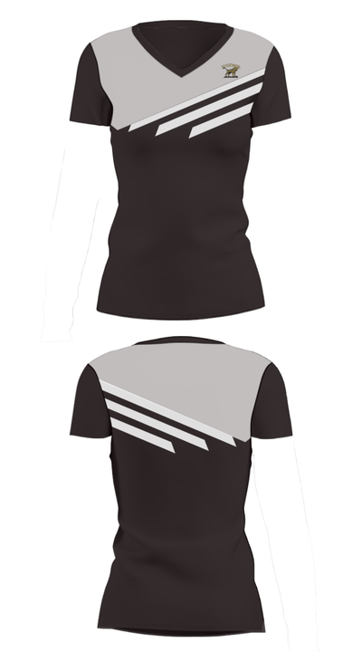 Windsor High School Golf 51481353 Women's Short Sleeve V-neck Shirt - 6