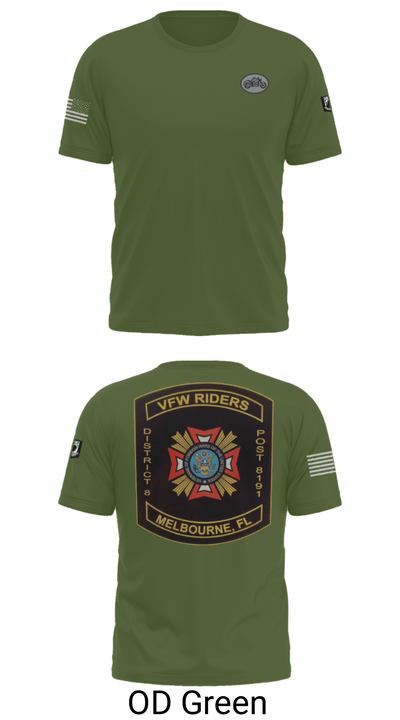 VFW Post 8191 13144984 Short Sleeve Performance Shirt - 34