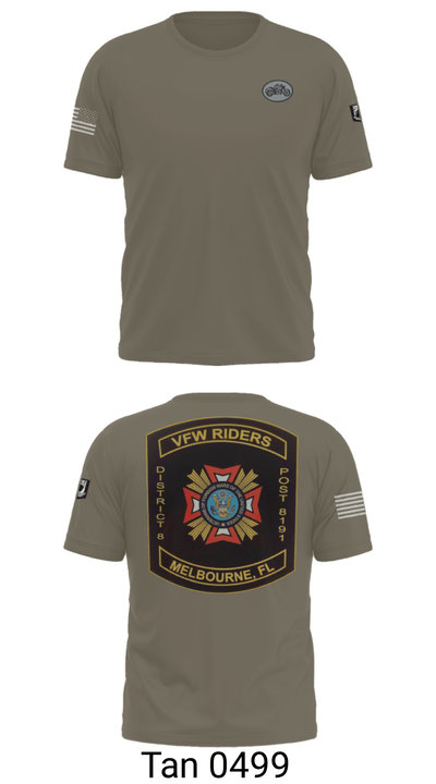 VFW Post 8191 13144984 Short Sleeve Performance Shirt - 35