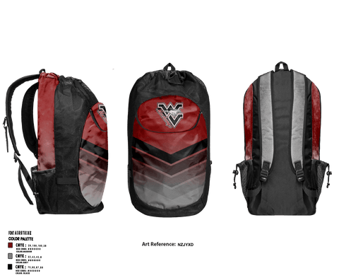 Gear Bag, West Valley High School Wrestling, Wrestling, Teamtime, Team time, sublimation, custom sports apparel, team uniforms, spirit wear, spiritwear, sports uniforms, custom shirts, team store, custom team store, fundraiser sports, apparel fundraiser