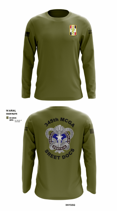 345th MCGA 98196690 Long Sleeve Performance Shirt - 2