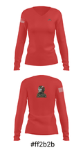 B Co., 326 BEB, 1 BCT, 101st ABN DIV (AASLT) 89125861 Women's Long Sleeve V-neck Shirt - 37