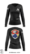 B-CO 3-67 33366172 Women's Long Sleeve V-neck Shirt - 1