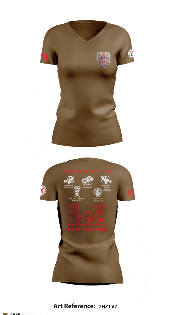 Women's Short Sleeve Vneck Shirt, , Army, Teamtime, Team time, sublimation, custom sports apparel, team uniforms, spirit wear, spiritwear, sports uniforms, custom shirts, team store, custom team store, fundraiser sports, apparel fundraiser
