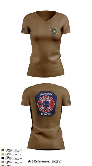 Women's Short Sleeve Vneck Shirt, , Fire Department, Teamtime, Team time, sublimation, custom sports apparel, team uniforms, spirit wear, spiritwear, sports uniforms, custom shirts, team store, custom team store, fundraiser sports, apparel fundraiser